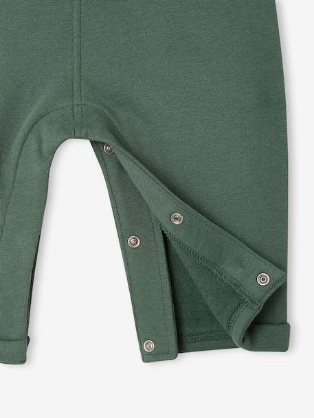 Salopette en molleton bébé marine+vert foncé - vertbaudet enfant 