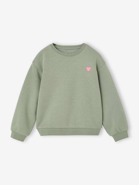 Fille-Pull, gilet, sweat-Sweat fille motif imprimé 