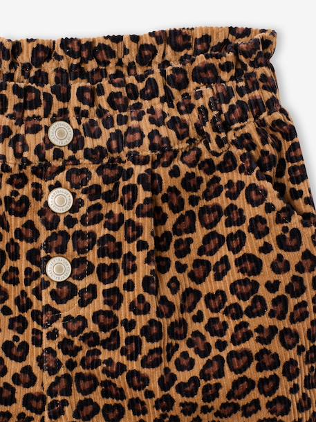 Short en velours forme paperbag fille bleu canard+camel+cannelle+chocolat+gris+mauve - vertbaudet enfant 