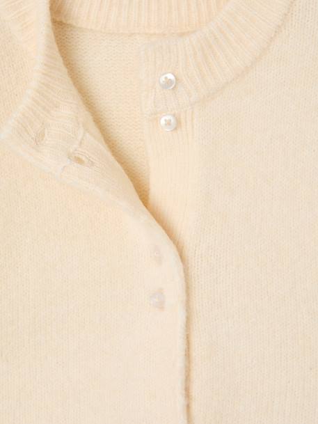 Gilet sans manches fille boutonné devant lilas+vanille - vertbaudet enfant 