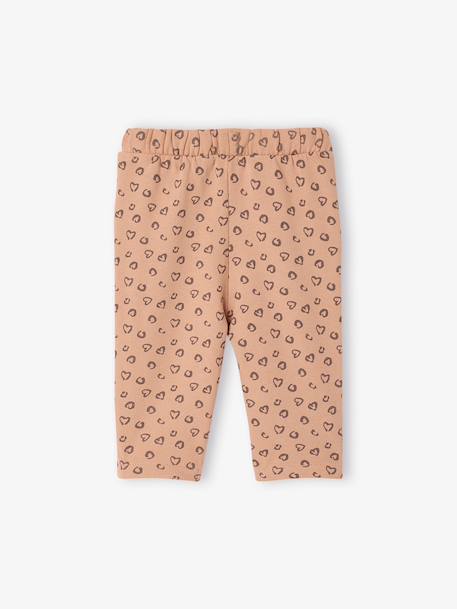 Pantalon bébé fille molleton beige+écru+rose+rouille - vertbaudet enfant 