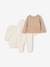 3-delige geboorteset gemêleerd beige - vertbaudet enfant 