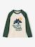 T-shirt manches longues garçon marine+ocre+vert - vertbaudet enfant 
