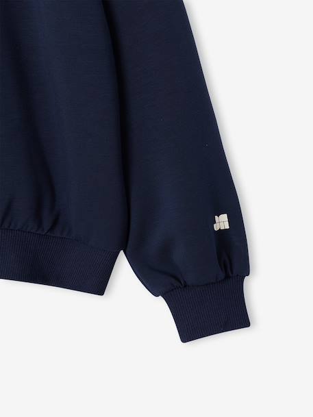 Sweat zippé fille gris ardoise - vertbaudet enfant 
