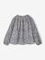 Blouse voor meisjes met gesmokte mouwen ivoor+lichtroze+saliegroen+vanille - vertbaudet enfant 