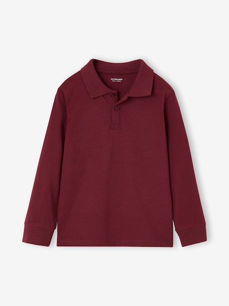 Lot de 2 polos garçon manches longues marine+vert - vertbaudet enfant 