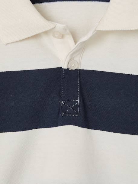Set van 2 jongenspolo's met lange mouwen groen+marineblauw - vertbaudet enfant 