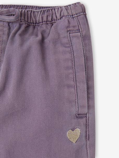Pantalon large fille mauve+violine - vertbaudet enfant 