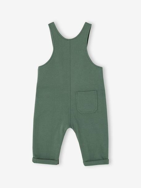 Salopette en molleton bébé marine+vert foncé - vertbaudet enfant 