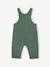 Salopette en molleton bébé marine+vert foncé - vertbaudet enfant 