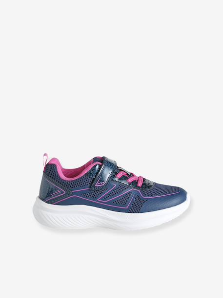 Basket enfant fille textile à scratch violet - vertbaudet enfant 