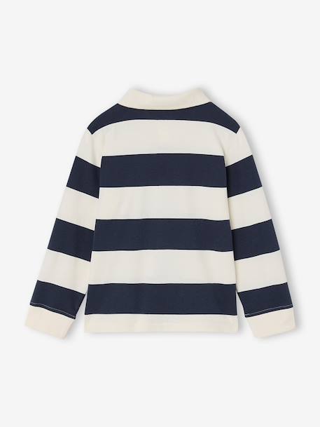 Lot de 2 polos garçon manches longues marine+vert - vertbaudet enfant 