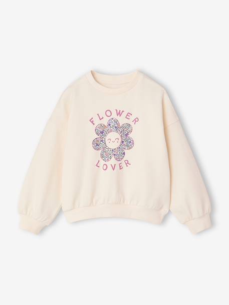 Set meisje sweater en broek antraciet+ecru - vertbaudet enfant 