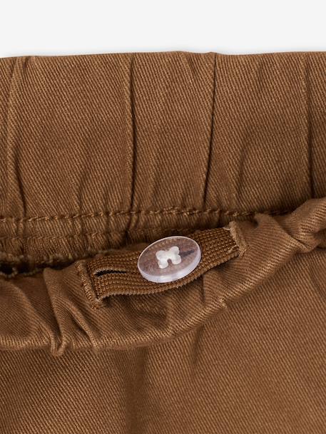 Pantalon garçon battle facile à enfiler bleu glacier+kaki foncé+noisette+taupe - vertbaudet enfant 
