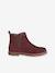 Boots enfant fille cuir élastiquées et zippées bordeaux+camel+marine+or - vertbaudet enfant 