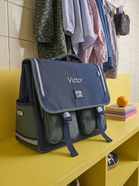 Cartable garçon polyester bleu foncé - vertbaudet enfant 
