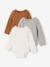 Set van 3 babybody's met lange mouwen karamel - vertbaudet enfant 