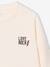 Tee-shirt cropped fille motif dos écru+vanille - vertbaudet enfant 