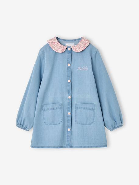 Tablier fille personnalisable bleu jean - vertbaudet enfant 