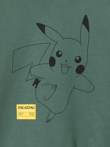 Pikachu hoodie voor jongens groen - vertbaudet enfant 