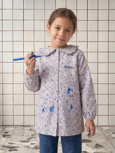 Tablier fille personnalisable lilas poudré - vertbaudet enfant 