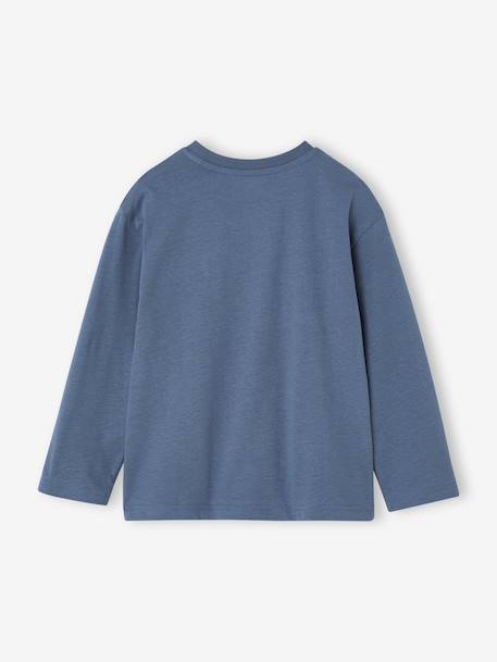 T-shirt manches longues garçon bleu moyen - vertbaudet enfant 