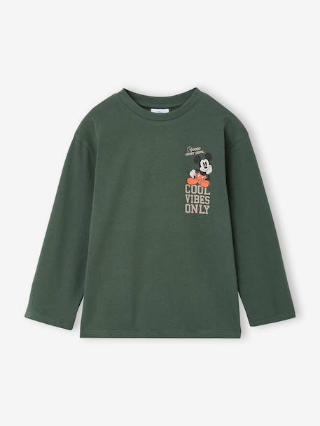 T-shirt manches longues Mickey garçon vert - vertbaudet enfant 
