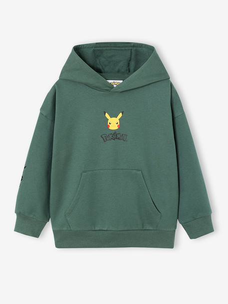 Pikachu hoodie voor jongens groen - vertbaudet enfant 