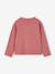 Meisjesshirt met lange mouwen antraciet+ecru+oudroze - vertbaudet enfant 