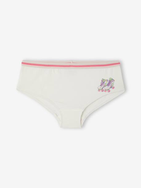 Lot de 7 shorties fille écru - vertbaudet enfant 