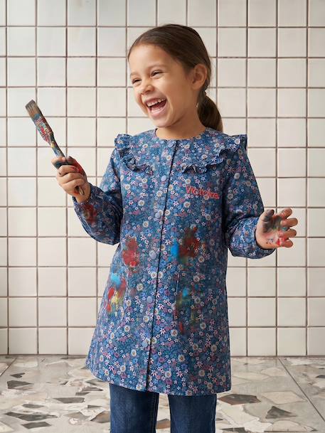 Tablier fille personnalisable bleu foncé - vertbaudet enfant 