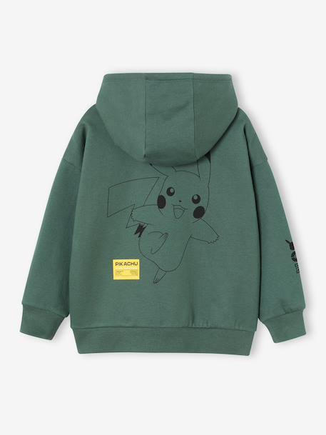 Pikachu hoodie voor jongens groen - vertbaudet enfant 