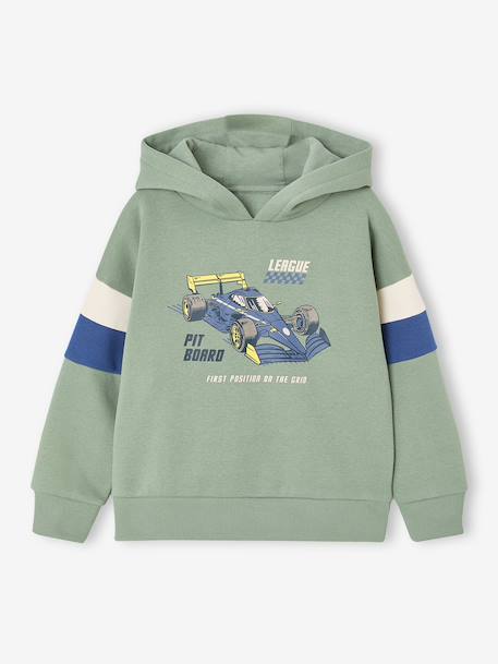 Garçon-Sweat garçon à capuche motif placé