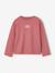 T-shirt manches longues fille anthracite+écru+vieux rose - vertbaudet enfant 