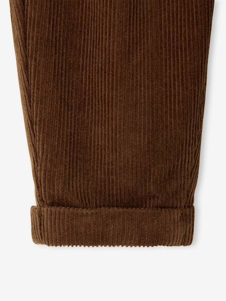 Corduroy babybroek grijsblauw+karamel+korstmos+marron - vertbaudet enfant 