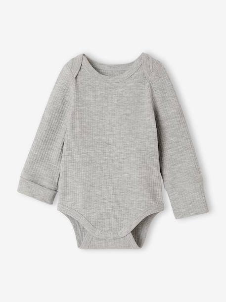 Lot de 3 bodies bébé garçon manches longues caramel - vertbaudet enfant 