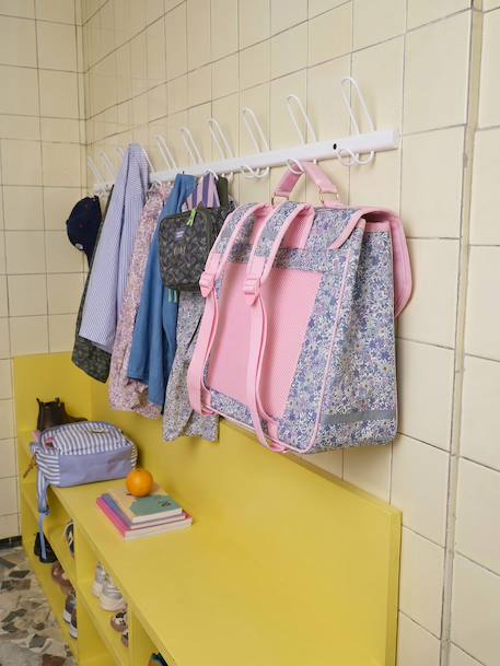 Polyester schooltas voor meisjes lila (poederkleur) - vertbaudet enfant 