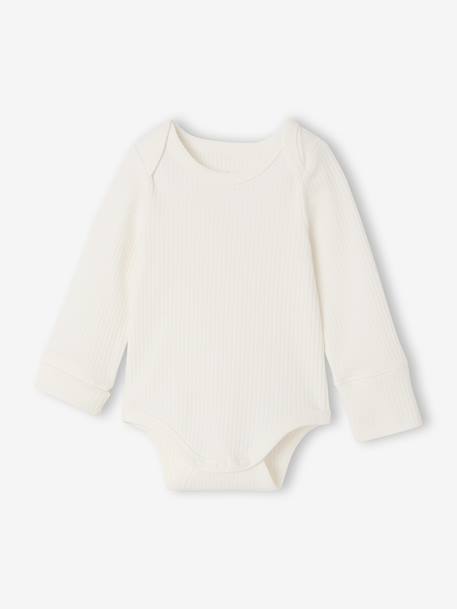 Lot de 3 bodies bébé garçon manches longues caramel - vertbaudet enfant 
