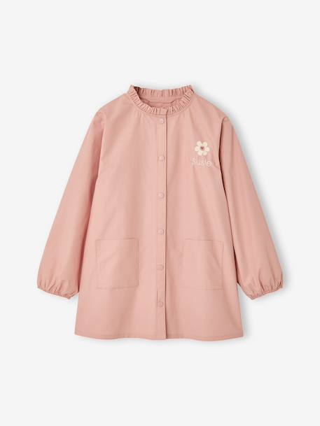 Tablier fille pressionné personnalisable rose poudré - vertbaudet enfant 