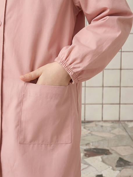 Tablier fille pressionné personnalisable rose poudré - vertbaudet enfant 