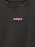 T-shirt manches longues fille anthracite+écru+vieux rose - vertbaudet enfant 