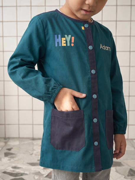 Tablier garçon personnalisable vert foncé - vertbaudet enfant 