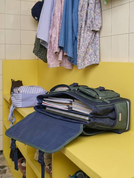 Cartable garçon polyester bleu foncé - vertbaudet enfant 