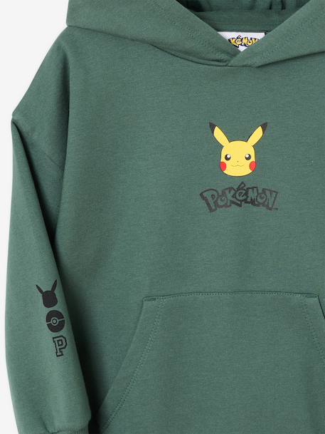 Pikachu hoodie voor jongens groen - vertbaudet enfant 
