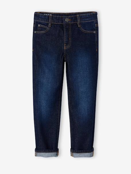 Jean droit garçon morphologie fin denim brut+stone - vertbaudet enfant 