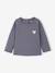 T-shirt manches longues bébé fille bleu grisé+rose pâle - vertbaudet enfant 