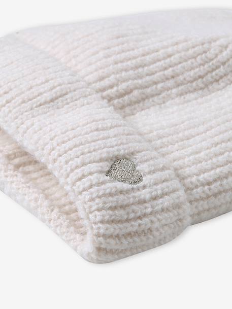 Bonnet fille cote écru+marine - vertbaudet enfant 