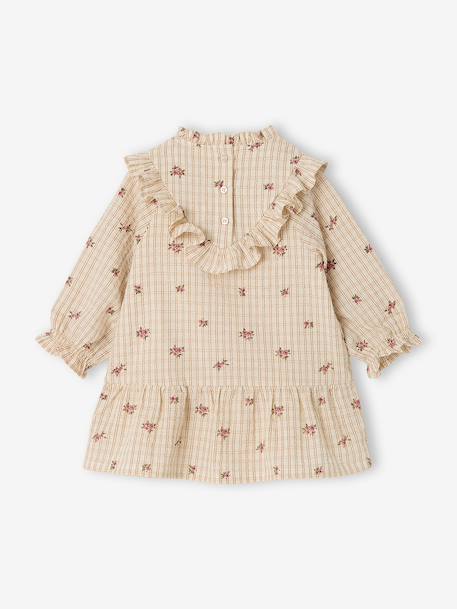 Babyjurk meisje lange mouwen ecru - vertbaudet enfant 