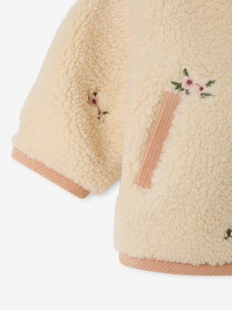 Manteau à capuche bébé fille vanille - vertbaudet enfant 