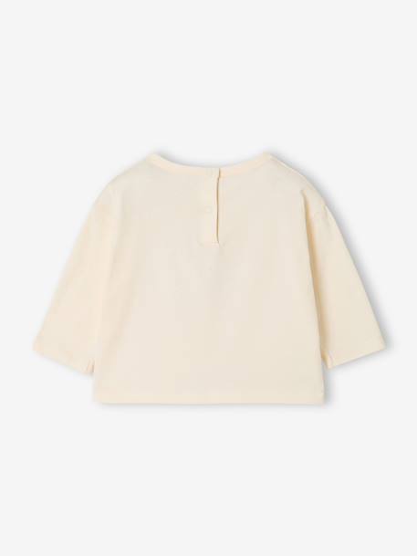 T-shirt manches longues bébé fille écru - vertbaudet enfant 